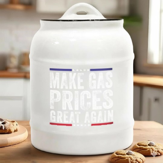 Make Gas Prices Great Again Anti Biden Republican Ceramic Cookie Jars