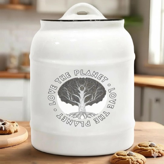 Tree: detailed, relaxing, & positive Ceramic Cookie Jars