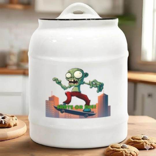 Zombie - Skate or Die Series Ceramic Cookie Jars