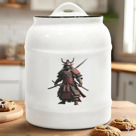 Samurai Ceramic Cookie Jars