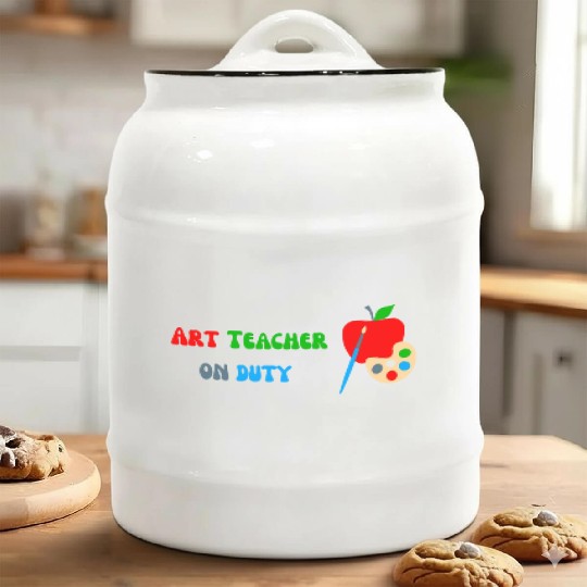 Art Teacher On Duty Ceramic Cookie Jars
