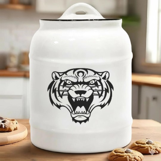 Cute tiger design Ceramic Cookie Jars