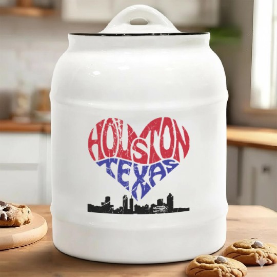 Houston, Texas Pride: Embrace the Spirit USA Ceramic Cookie Jars