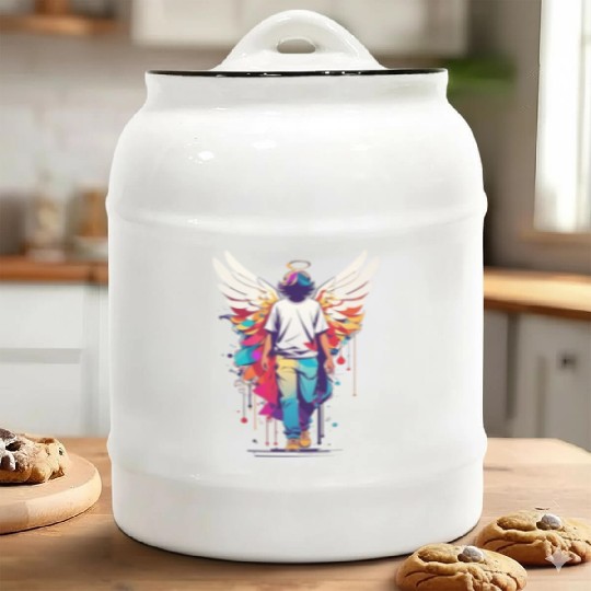 Angel with no face Ceramic Cookie Jars