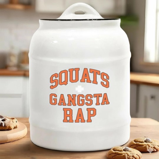 Squats Plus Gangsta Rap Ceramic Cookie Jars