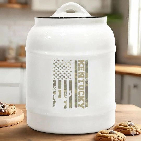 Kentucky Deer Hunter Ceramic Cookie Jars