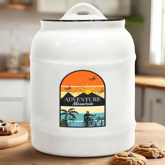 ADVENTURE MOUNTAIN Ceramic Cookie Jars