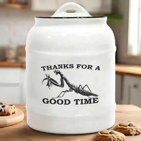 Praying Mantis Eater Insect Ceramic Cookie Jars