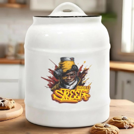 Street Crew Hip Hop Ceramic Cookie Jars