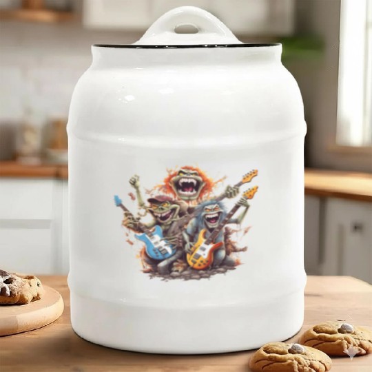 Monsters of Rock and Roll for Music enthusiasts Ceramic Cookie Jars