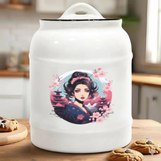 Geisha of Japan Ceramic Cookie Jars