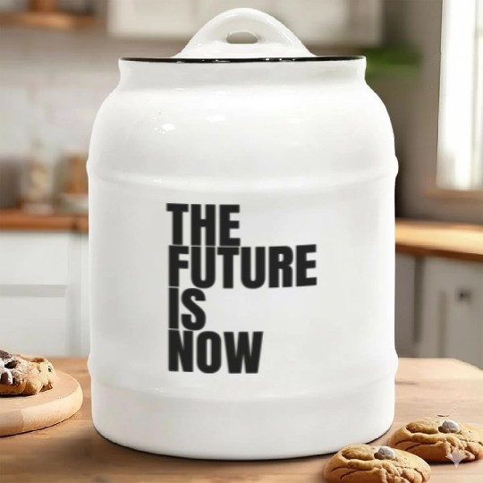 "The Future Is Now" by ART1SAN Ceramic Cookie Jars