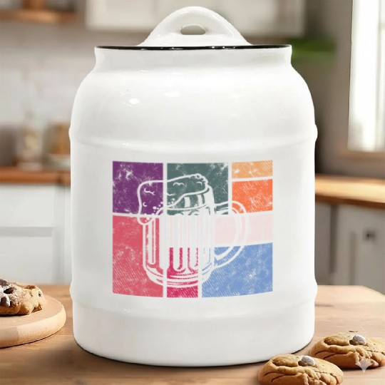 Vintage Beer – Retro Brewery Mug Ceramic Cookie Jars
