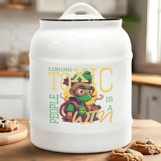 losing toxic people is a win Ceramic Cookie Jars