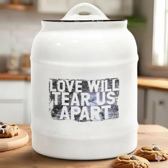 LOVE WILL TEAR US APART Ceramic Cookie Jars