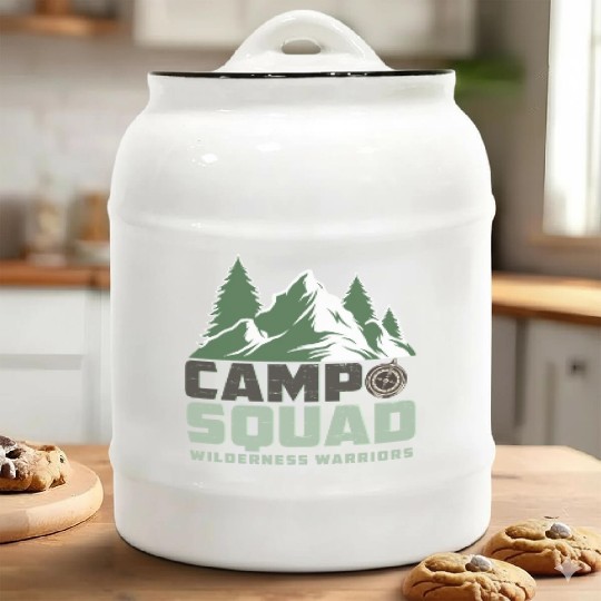 CAMP SQUAD WILDERNESS WARRIORS Ceramic Cookie Jars