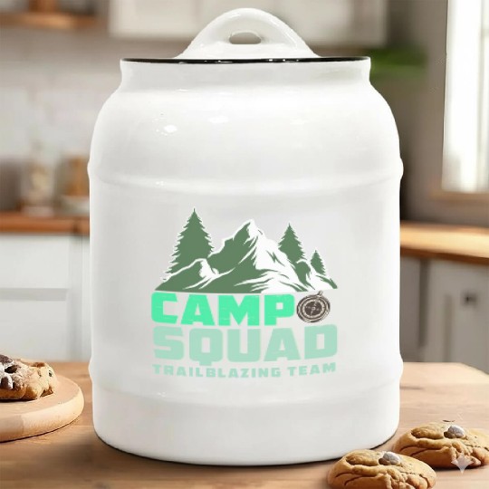 CAMP SQUAD TRAILBLAZING TEAM Ceramic Cookie Jars