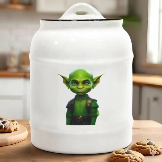 Green Goblin Rascal Embrace the Mischief Ceramic Cookie Jars