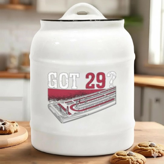 Cribbage Got 29 Crib Loves Board Game Tournament Ceramic Cookie Jars