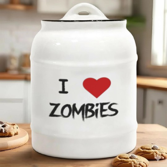 ZoMBiE LoVE Ceramic Cookie Jars