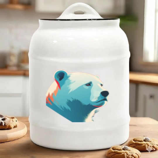 Polar Bear Ceramic Cookie Jars