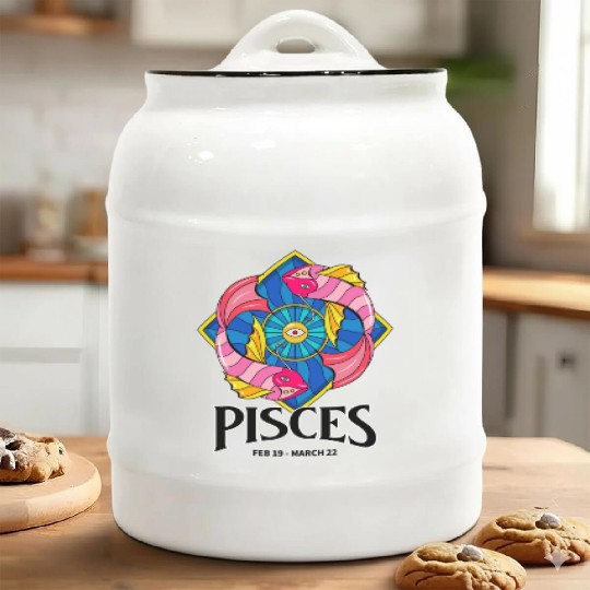 Pisces Pride Ceramic Cookie Jars: Show Off Your Zodiac