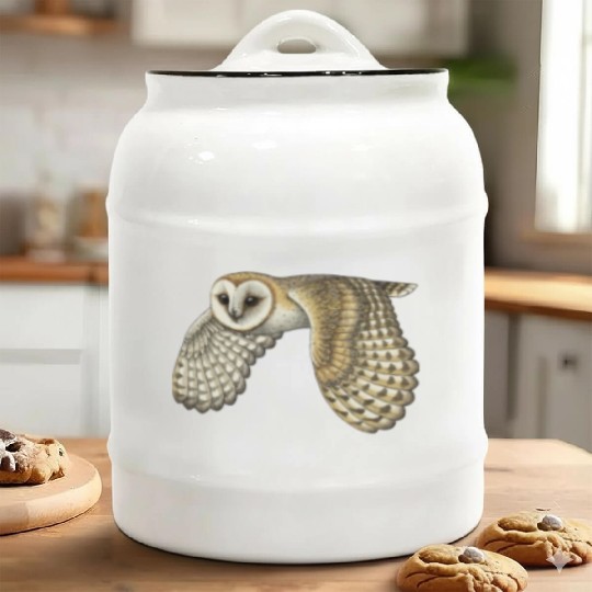 Barn Owl Ceramic Cookie Jars