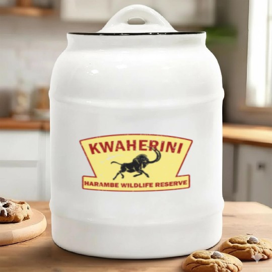 Kwaherini Harambe Wildlife Reserve Ceramic Cookie Jars