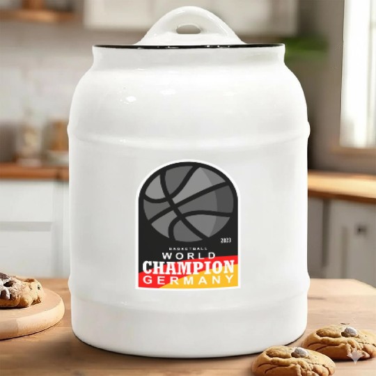 GERMANY BASKETBALL WOLRD CHAMPION 2023 Ceramic Cookie Jars