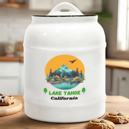 Lake Tahoe California Ceramic Cookie Jars
