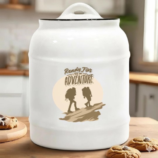 ready for new adventure Ceramic Cookie Jars