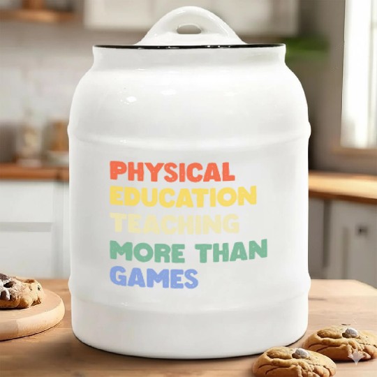 Physical Education Phys Edu Teacher Pe Ceramic Cookie Jars