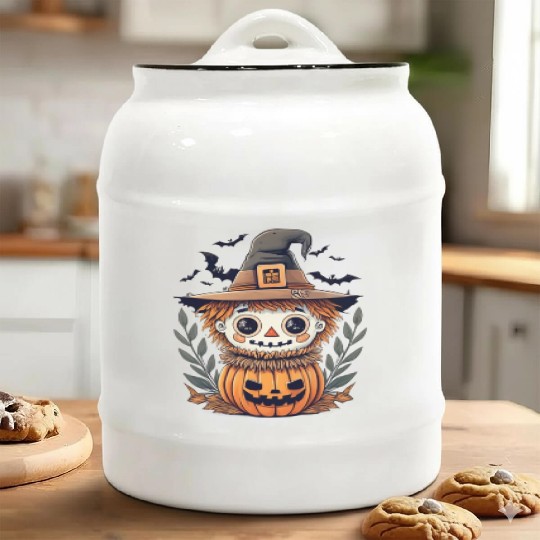 Harvest Halloween Harmony Ceramic Cookie Jars