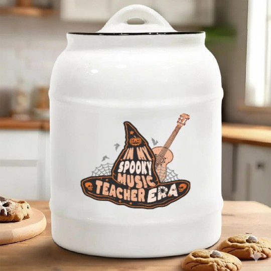 In My Spooky Music Teacher Era Witch Ceramic Cookie Jars
