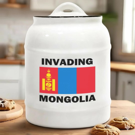Invading Mongolia Ceramic Cookie Jars