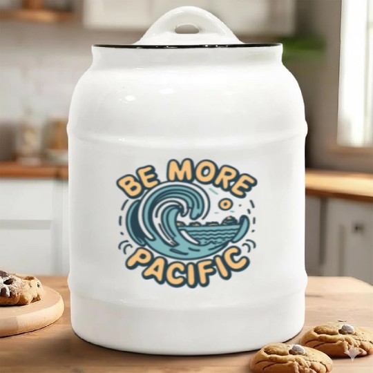 Pacific Ocean Summer Ceramic Cookie Jars | Vintage Sea Vibe