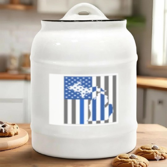 Police Ceramic Cookie Jars, Michigan State Police Ceramic Cookie Jars, Detroit