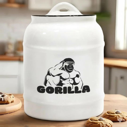 Gorilla Ceramic Cookie Jars