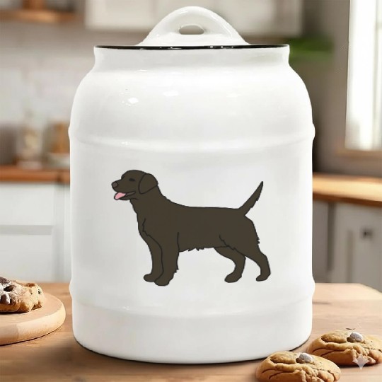 Chocolate Labrador Gift For Dog Lover Ceramic Cookie Jars