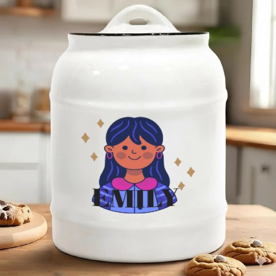 emily name Ceramic Cookie Jars
