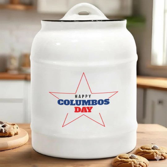 Columbus Day Celebration: Explore, Discover, Remem Ceramic Cookie Jars