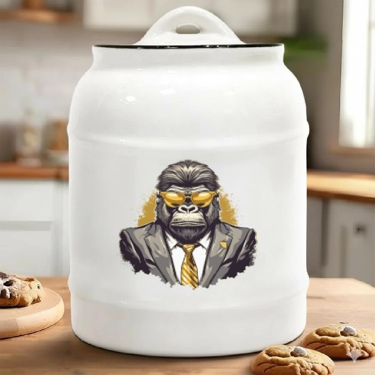 Mafia gorilla Ceramic Cookie Jars