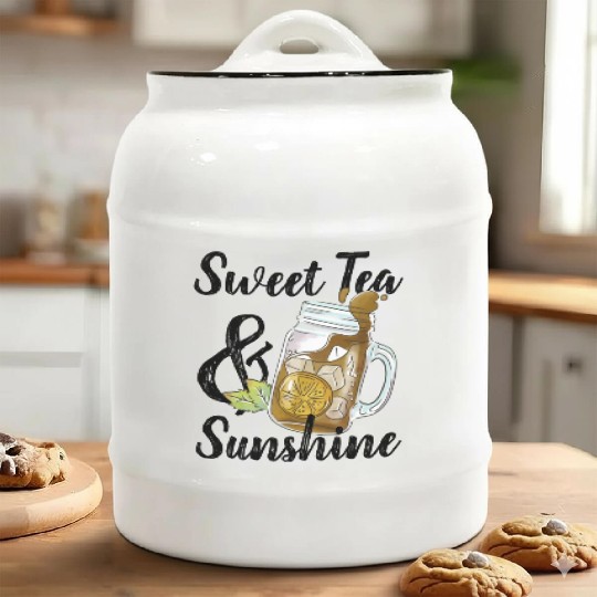 Sweet Tea And Sunshine Ceramic Cookie Jars