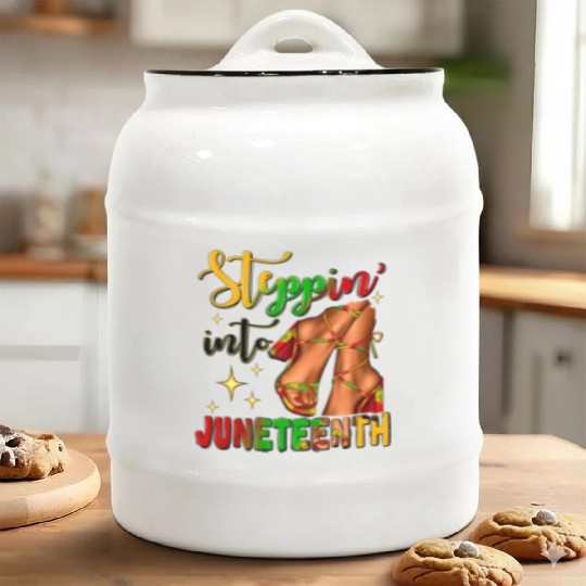 Black History juneteenth freeish Ceramic Cookie Jars