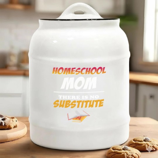 Homeschool Mom There Is No Substitute Education Ceramic Cookie Jars