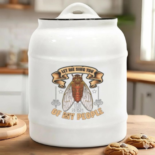 Cicadas Let Me Sing You The Song Periodical Cicada Ceramic Cookie Jars