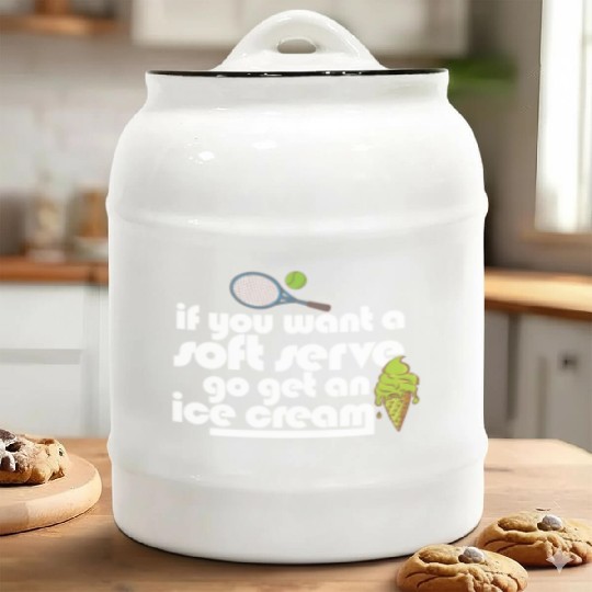 If You Want A Soft Serve Go Get An Ice Cream Ceramic Cookie Jars
