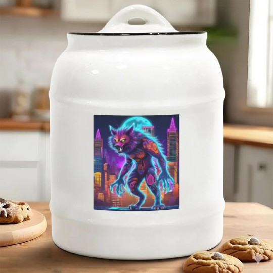werewolf Ceramic Cookie Jars