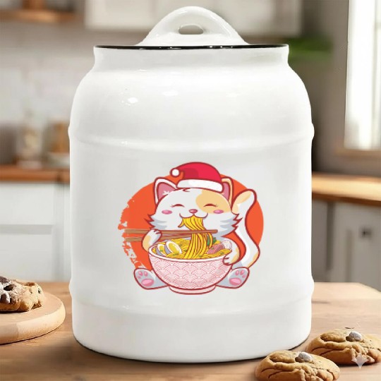 Manga Otaku Chibi Womens Saying Viral Ceramic Cookie Jars