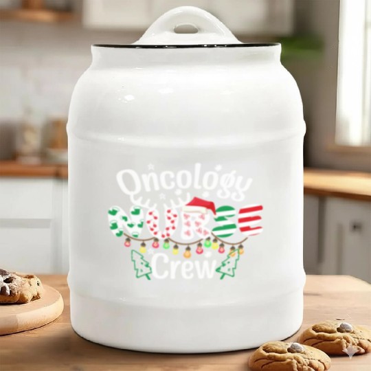 One merry Oncology Nurse Christmas Ceramic Cookie Jars